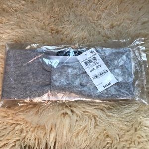 Charter club  gray cashmere headband NWT